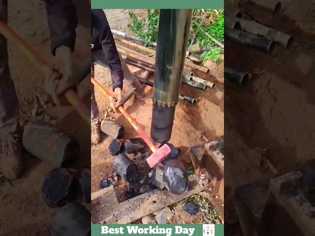 Best working day #1533 The process of cleaning the pipe after drilling a well