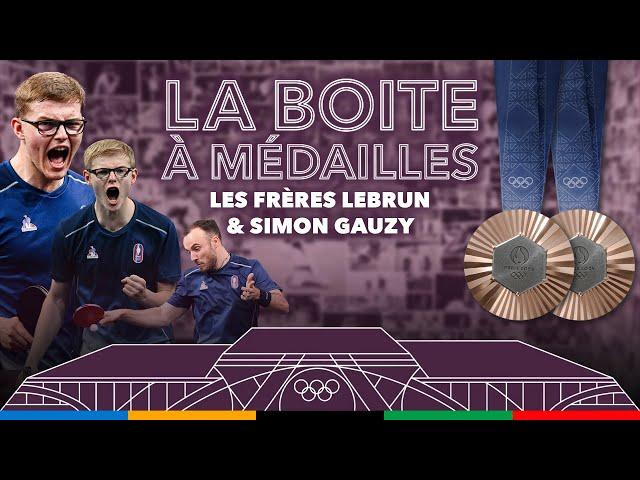 La Boite à Médailles avec les frères Lebrun et Simon Gauzy (tennis de table) 