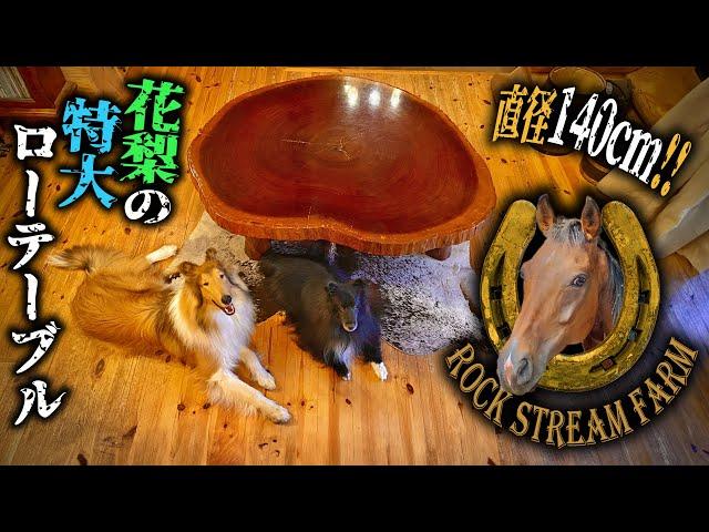 馬がつなげてくれた縁・我が家に直径140cm 花梨の特大テーブルが仲間入り／Horses Connect Us to People  Vol.97【Rock Stream Farm】