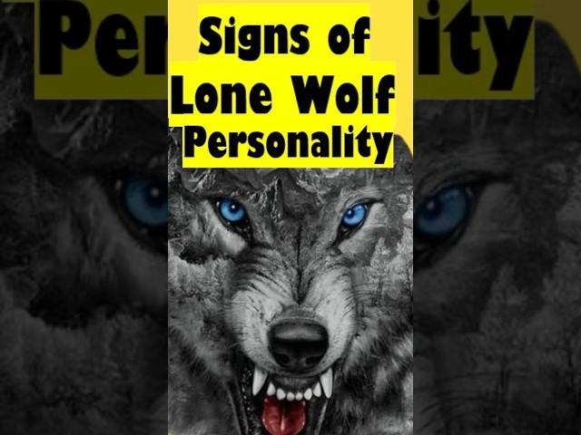 10 Signs of a Lone Wolf Personality..! #sigma #sigmamales  #facts