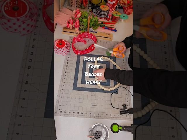 Easy DIY Dollar Tree Beaded Heart Frame Craft
