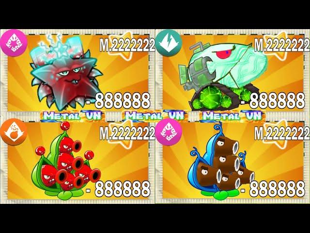 Best Strategy Plants vs Zombies 2 | MetalVN | Team Plants Random Max Level Fizi vs 999 Zombies #379