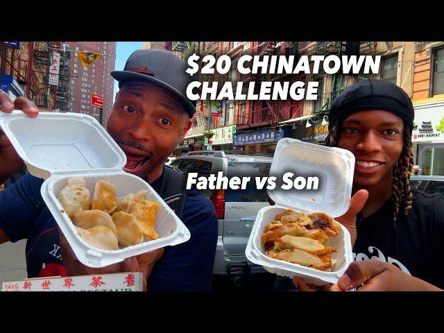 $20 Chinatown Challenge: Father vs Son Dumpling Showdown!
