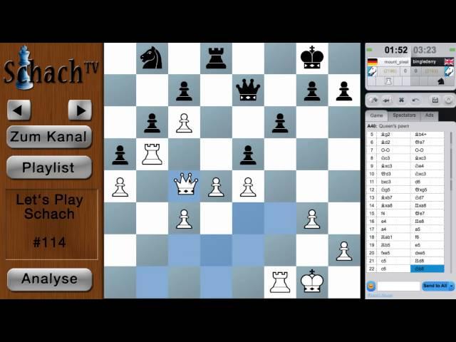 Let's Play Schach #114 - Ein altbekannter Trick