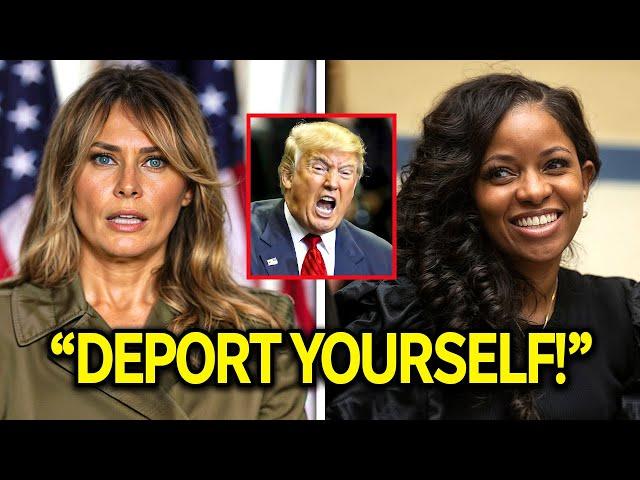 "Deport Your Migrant Wife" - Trump LOSES IT After Jasmine Crockett Drops a BOMBSHELL on Melania