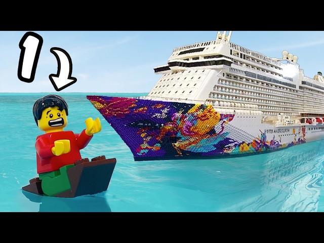 I Tested 1 vs 10,000 Piece Lego Boats!