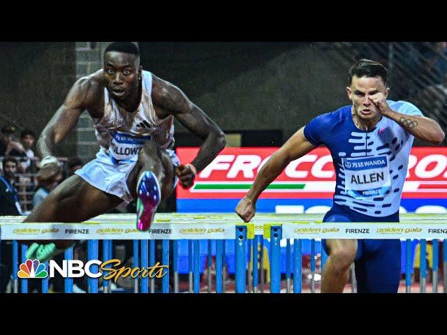 Grant Holloway gets back on track with 110m hurdles win in Florence | NBC Sports