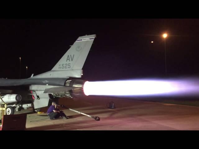 F-16 Afterburner Run