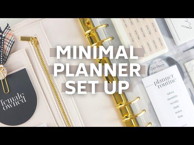 2021 Minimal AND Aesthetic Personal Planner Set Up and Flip Through | A5 Rings