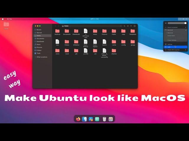 GNOME 42 Customization - Make UBUNTU 22.04 Look Like MacOS | MACUBUNTU Customization | NCX Tech