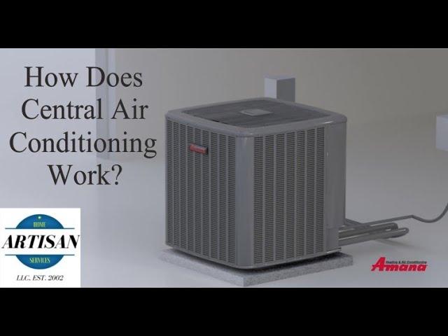 How does Central air conditioning work