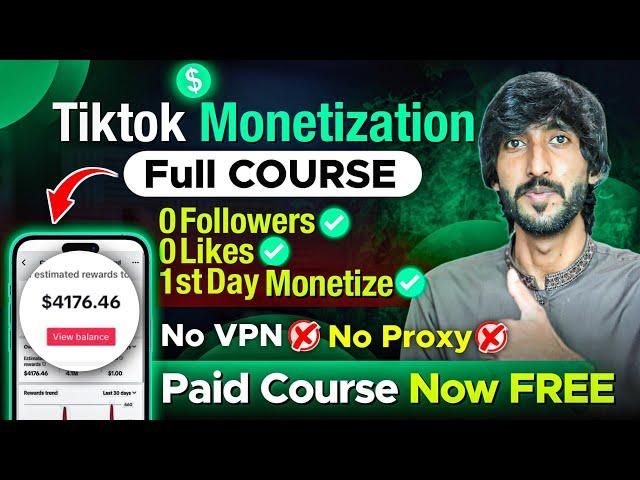 Tiktok monetization in Pakistan Full Tiktok Monetization Complete course