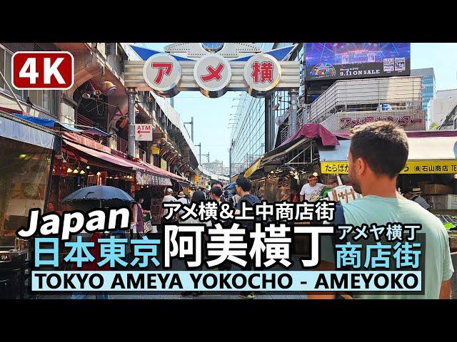 Japan／Tokyo Ameya Yokocho Shopping Street／Ameyoko 日本東京阿美橫丁商店街／アメヤ横丁／アメ横／上野中通商店街／上野 Ueno／Japan Travel