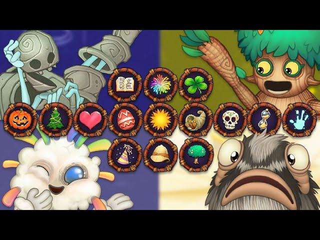 All Seasonal Monsters - All Monster Sounds & Animations (My Singing Monsters)