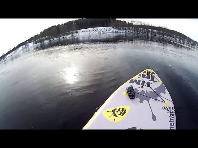 Надувная доска BIG SUP BOARD от TimeTrial. Видеоотзыв