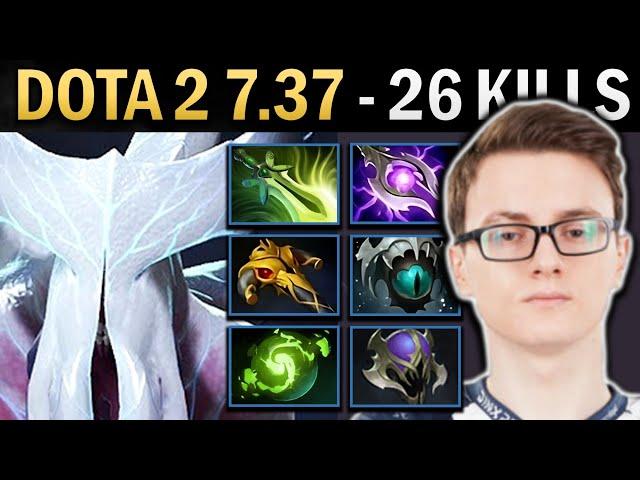 Faceless Void Gameplay Miracle with 26 Kills and Mjolnir - Dota 2 7.37