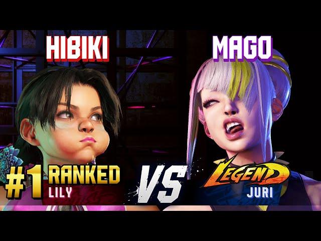 SF6 ▰ HIBIKI (#1 Ranked Lily) vs MAGO (Juri) ▰ High Level Gameplay