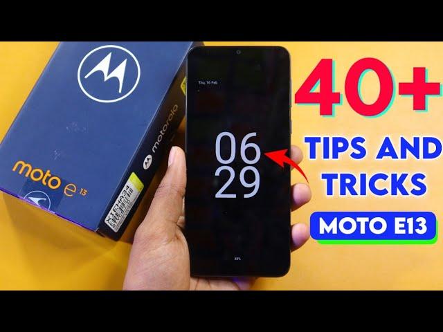 Moto E13 Tips and Tricks || Motorola Moto E13 5G 40+ New Hidden Features in Hindi