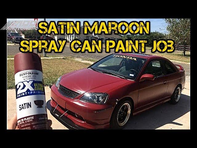 Cheap Satin Spray Can Paint job With AMAZING RESULTS! (CHEAP DIY)