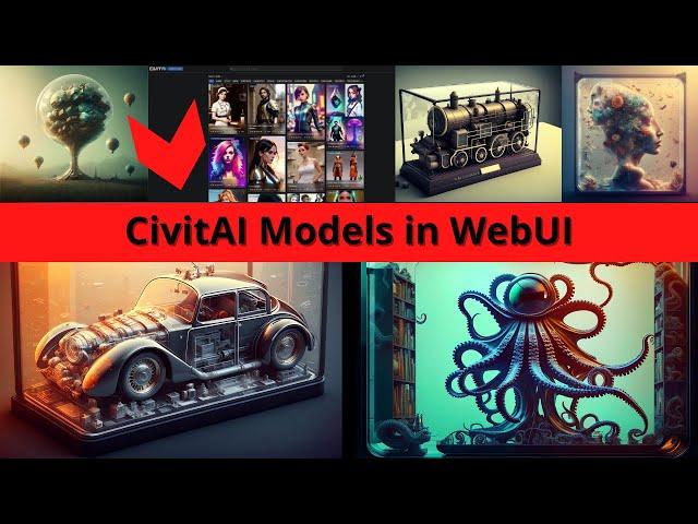 Stable Diffusion: Use CivitAI models & Checkpoints in WebUI; Upscale; Highres.fix - Automatic1111