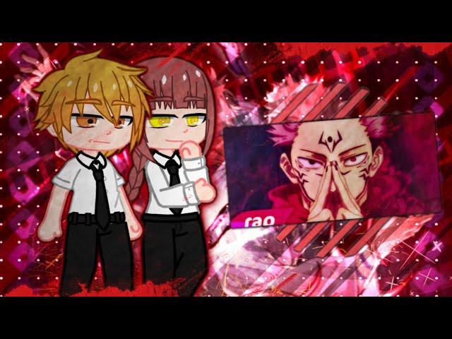 Chainsaw man reagindo ao rap do Itadori Yuji e Sukuna  //7MZ\\ GC