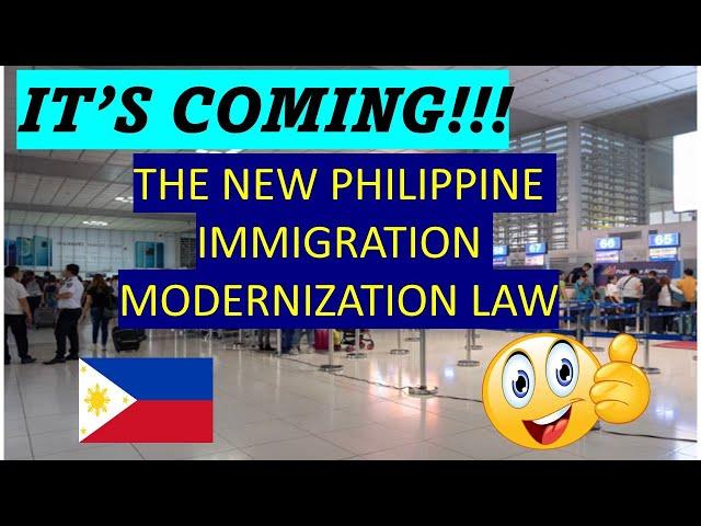 NEW PHILIPPINE IMMIGRATION LAW - TO BE IMPLEMENTED IN 2024???