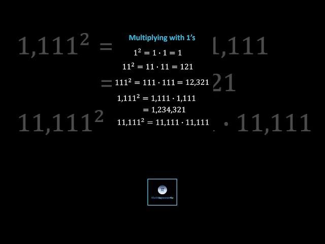 Multiplicar por 1: patrón sorprendente