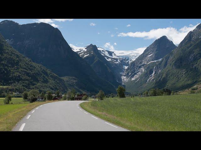 Oldedalen from Stryn (Norway) - Indoor Cycling Training