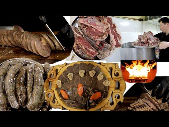 Amazing food with lots of meats Real Kazakh "BESHBARMAK" how to cook