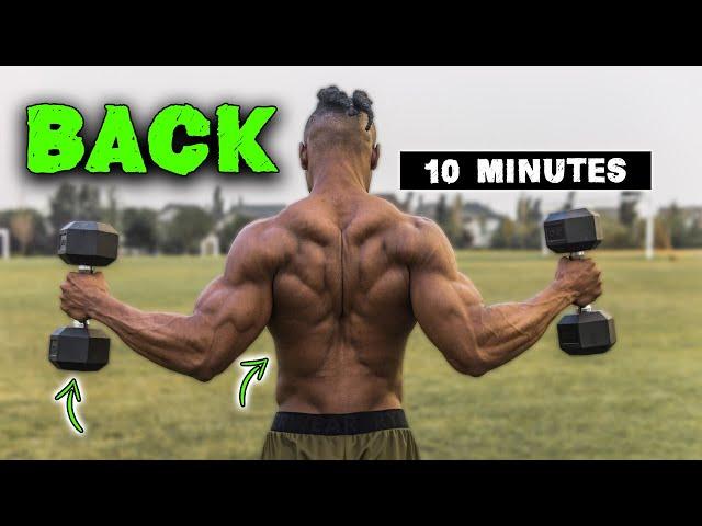 10 MINUTE LIGHTWEIGHT DUMBBELL BACK WORKOUT!