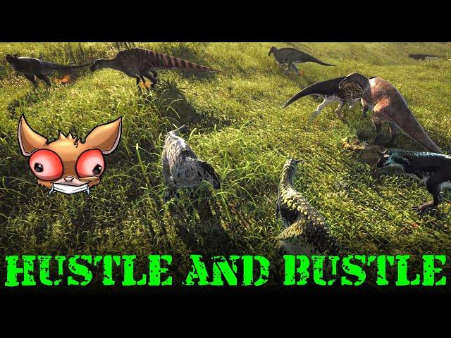 The Isle Evrima - Carno Pack Vs Maia Herd - Horde Test - Carnotaurus