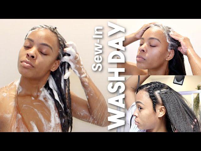 WASH THAT STANKIN WEAVE!  Sew-In Maintenance Routine 