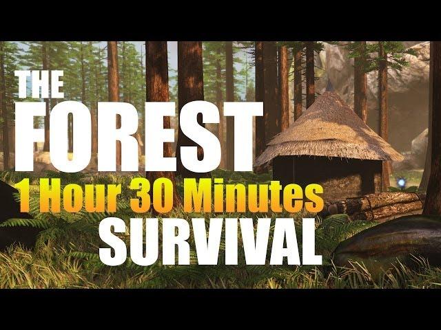 The Forest Gameplay Walkthrough | Surviving 1 Hour 30 Minutes (HD)