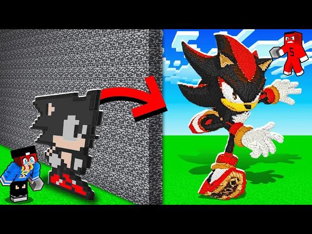 HASANI YAPI KAPIŞMASINDA SHADOW SONİC ile TROLLEDİM !! - Minecraft