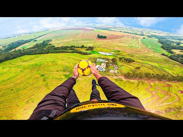 SOLTEI UMA BOLA PREMIADA DO PARAMOTOR VALENDO UM PORSCHE