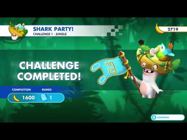 Mario + Rabbids Kingdom Battle - Donkey Kong Adventure DLC | Jungle Challenge 1 - Shark Party!