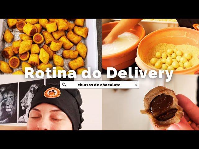 ROTINA DO DELIVERY | FABRICANDO CHURROS MASSA DE CHOCOLATE