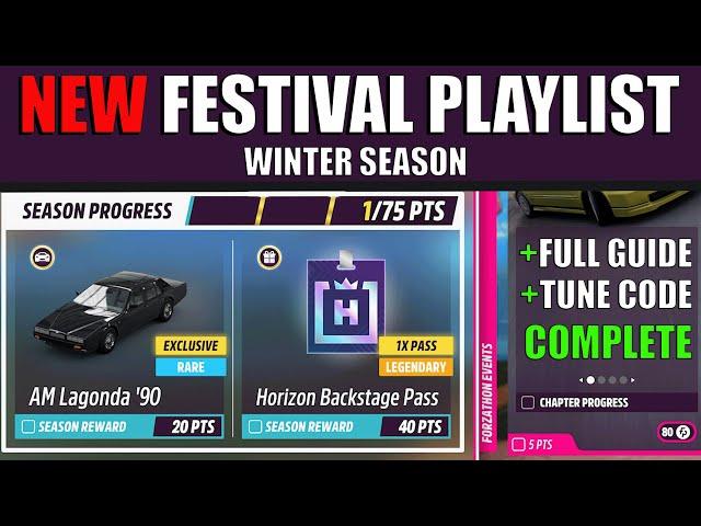 Forza Horizon 5 Winter Season - Festival Playlist Series 39 | FULL GUIDE | TUNE | Back to the 90's |