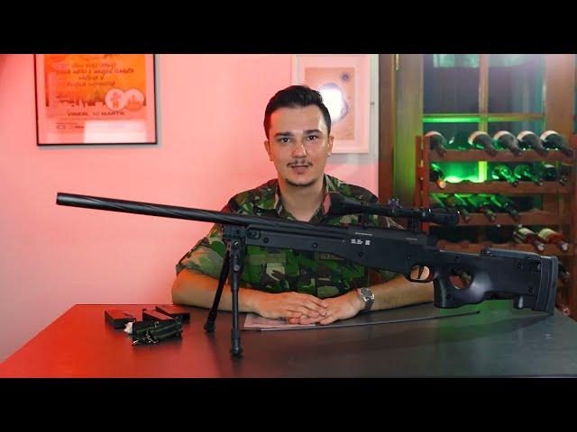 My Oqtagon Review Replica sniper SA-S11 cu bipod si luneta Specna Arms Negru cod 10943