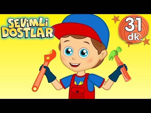 İşte Bir Tamirci ️Sevimli Dostlar Bebek Şarkıları 2019 | Adisebaba TV Kids Songs and Nursery Rhymes