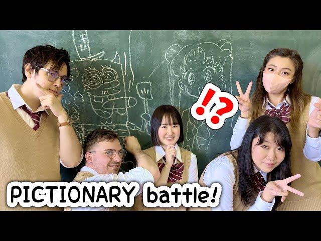 BOYS v GIRLS! Pictionary Battle with friends!! (ft Emirichu, Daidus, OniGiri, Ohara)