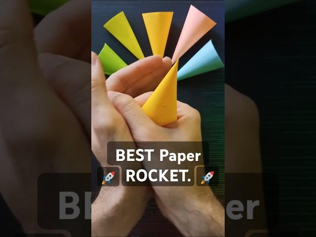  How to make Origami ROCKET? EASY Paper Toy Tutorial