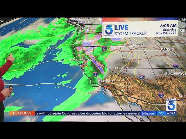 ‘Cool, unsettled’ weather will usher in Thanksgiving in Southern California 