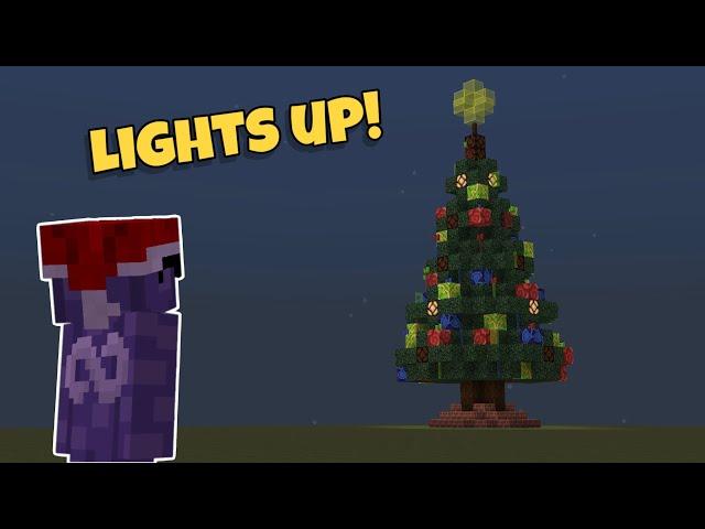 GIANT Minecraft redstone CHRISTMAS TREE!