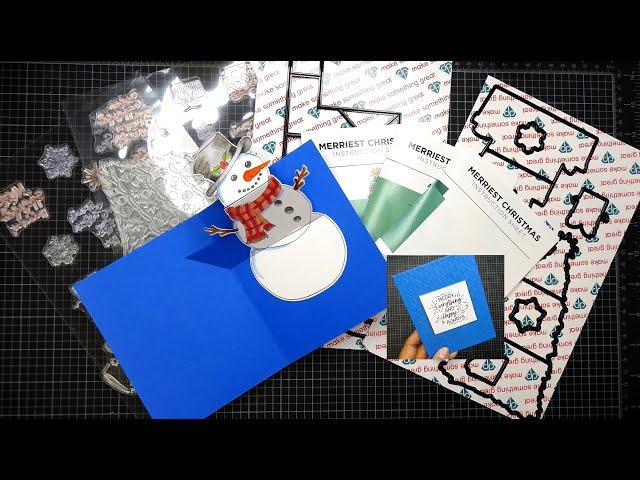 Diamond Press Merriest Christmas Pop-Up Stamps and Dies Set Review Tutorial! So Cute!