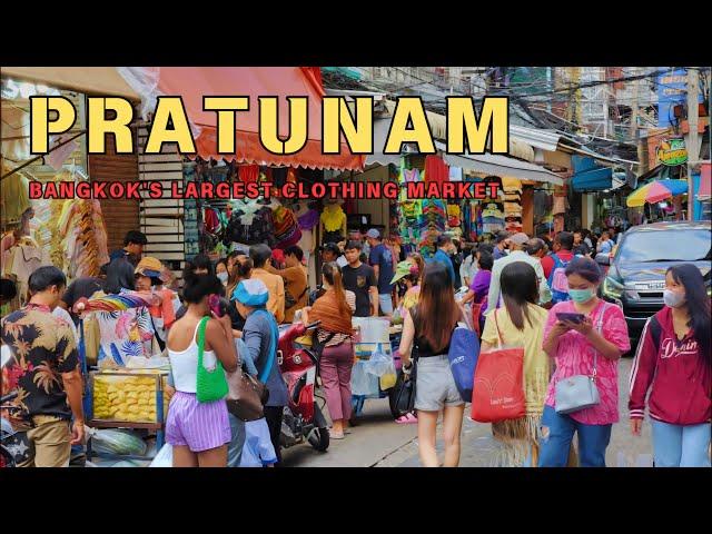 [4K UHD] Walking around Pratunam Market in Bangkok | Huge Clothing Wholesale Market in Bangkok