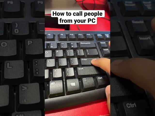 How to call people from your PC #shorts