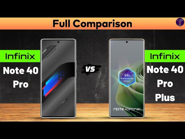 Infinix Note 40 Pro vs Infinix Note 40 Pro Plus : Full ComparisonWhich One Is Better?