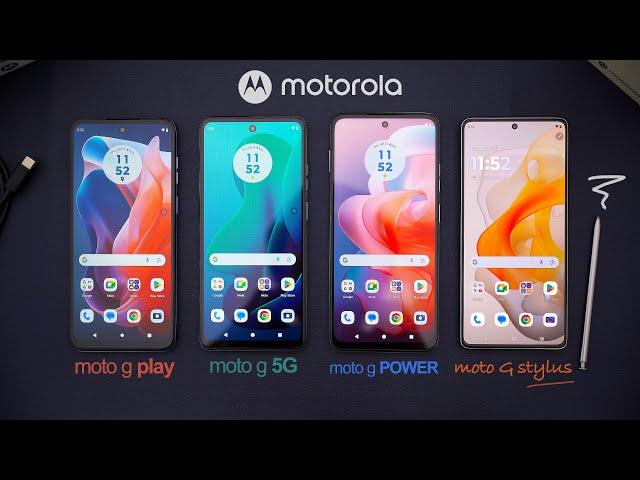 Every 2024 Motorola Moto G Compared! G Pay vs. G 5G vs. G Power vs. G Stylus