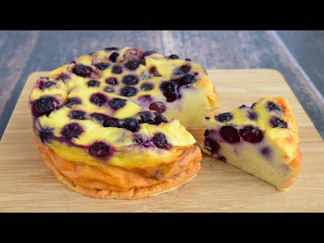 Easiest blueberry yogurt cake / No oil, no flour / Prepare in 3 minutes / Gluten-free